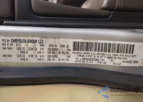 2011 Jeep Grand Cherokee Laredo z USA, uszkodzony, nr VIN 1J4RR4GG4BC675904